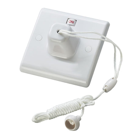 This is an image showing Eurolite Enhance White Plastic Pull Cord - White pl3212 available to order from trade door handles, quick delivery and discounted prices.