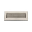 This is an image of a Heritage Brass - Reeded Letterplate 10" x 4" Satin Nickel finish, rr852-254-101-sn that is available to order from Trade Door Handles in Kendal.
