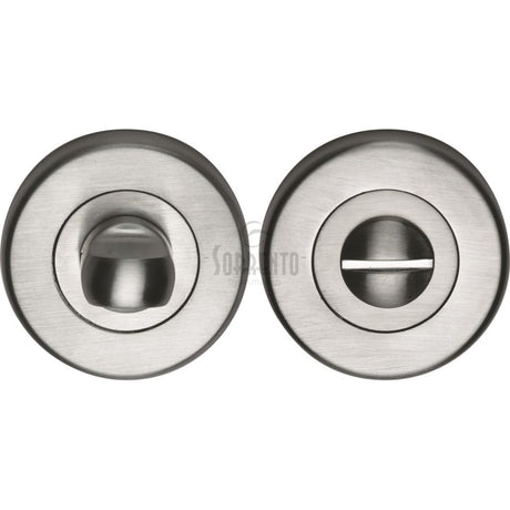 This is an image of a Sorrento - Thumbturn & Emergency Release Satin Chrome Finish, sc-0195-sc that is available to order from Trade Door Handles in Kendal.