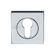 This is an image of a Sorrento - Euro Square Escutcheon Polished Chrome Finish, sc-sq0192-pc that is available to order from Trade Door Handles in Kendal.