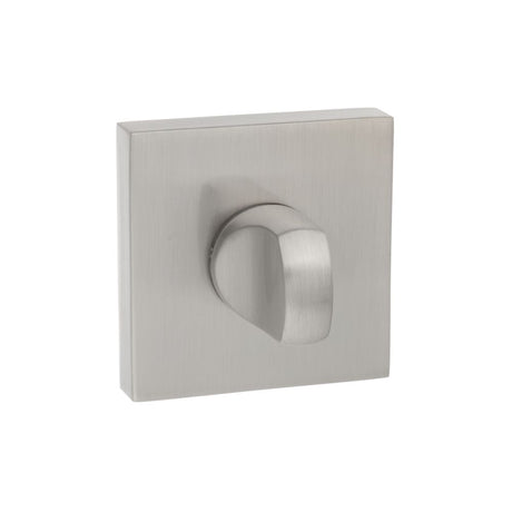 This is an image of Senza Pari WC Turn and Release *for use with ADBCE* on Flush Square Rose - Satin available to order from Trade Door Handles.