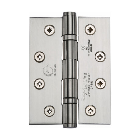This is an image of a Stainless Steel Line Hinge Stainless Steel 4 x 3 x 3 Satin finish, ss-4x3-s that is available to order from Trade Door Handles in Kendal.