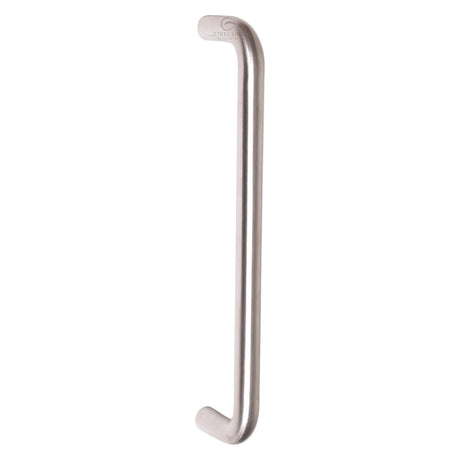 This is an image of a Steel Line Door Pull Handle Bolt Fix 425mm Satin Stainless Steel finish, ss-d220107-s that is available to order from Trade Door Handles in Kendal.