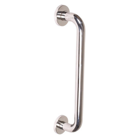 This is an image of a Steel Line Door Pull Handle Bolt Fix 600mm Polished Stainless Steel finish, ss-d220110-p that is available to order from Trade Door Handles in Kendal.