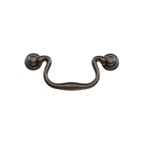 This is an image of a M.Marcus - Classic Drop Pull 96mm Matt Bronze Finish, tk3019-096-lbn that is available to order from Trade Door Handles in Kendal.