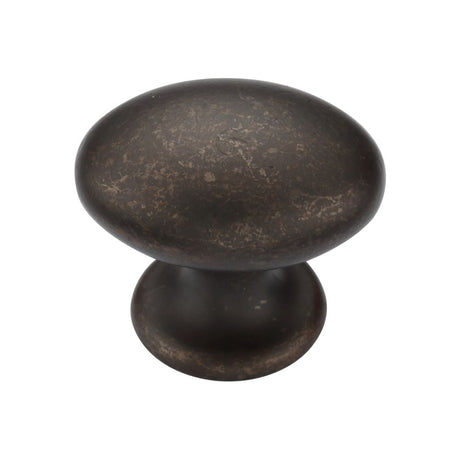 This is an image of a M.Marcus - Egg Knob 040mm Matt Bronze Finish, tk4462-040-lbn that is available to order from Trade Door Handles in Kendal.
