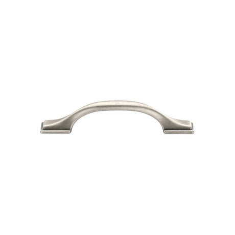 This is an image of a M.Marcus - Luca Cabinet Pull 96mm Distressed Pewter Finish, tk5090-096-dpw that is available to order from Trade Door Handles in Kendal.