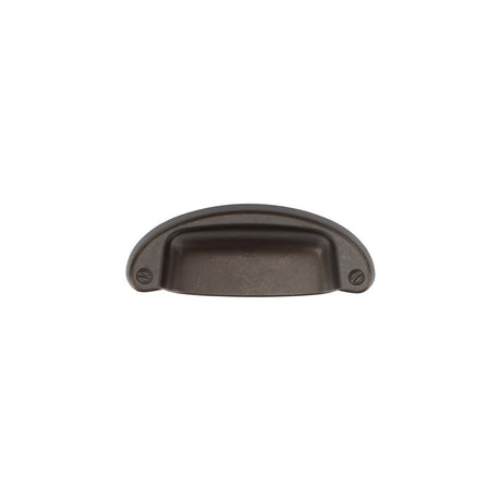 This is an image of a M.Marcus - Classic Cup Pull 032mm Matt Bronze Finish, tk5332-032-lbn that is available to order from Trade Door Handles in Kendal.