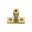 This is an image of a Heritage Brass - Casement Stay Locking Pin Polished Brass, v1007-pb that is available to order from Trade Door Handles in Kendal.