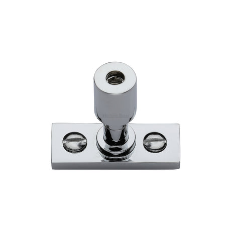 This is an image of a Heritage Brass - Casement Stay Locking Pin Polished Chrome, v1007-pc that is available to order from Trade Door Handles in Kendal.