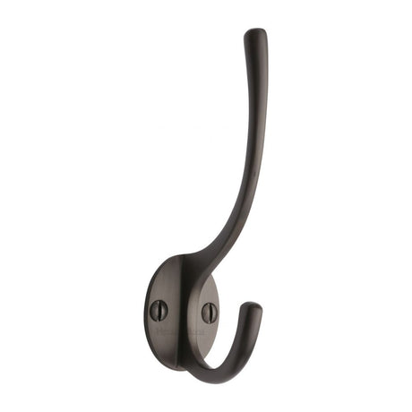 This is an image of a Heritage Brass - Hat & Coat Hook Matt Bronze Finish, v1050-mb that is available to order from Trade Door Handles in Kendal.