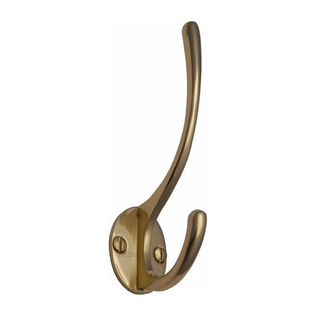 This is an image of a Heritage Brass - Hat & Coat Hook Polished Brass Finish, v1050-pb that is available to order from Trade Door Handles in Kendal.
