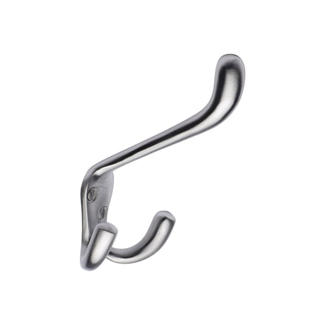 This is an image of a Heritage Brass - Hat and Coat Hook Satin Chrome Finish, v1058-sc that is available to order from Trade Door Handles in Kendal.