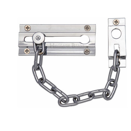This is an image of a Heritage Brass - Door Chain Polished Chrome Finish, v1070-pc that is available to order from Trade Door Handles in Kendal.