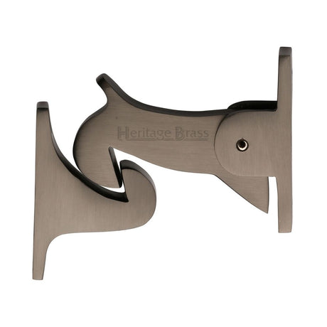 This is an image of a Heritage Brass - Door Holder Gravity Design Matt Bronze Finish, v1074-mb that is available to order from Trade Door Handles in Kendal.