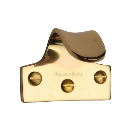 This is an image of a Heritage Brass - Sash Lift Polished Brass Finish, v1110-pb that is available to order from Trade Door Handles in Kendal.
