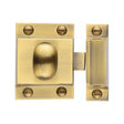 This is an image of a Heritage Brass - Cupboard Latch with Oval Turn Antique Brass Finish, v1112-at that is available to order from Trade Door Handles in Kendal.