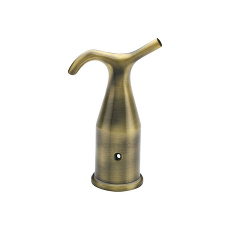 This is an image of a Heritage Brass - Pole Hook Antique Brass Finish, v1116-at that is available to order from Trade Door Handles in Kendal.