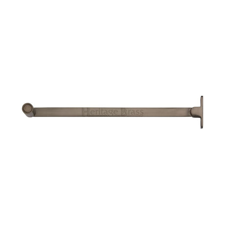 This is an image of a Heritage Brass - Roller Arm Stay 254mm Matt Bronze Finish, v1119-10-mb that is available to order from Trade Door Handles in Kendal.