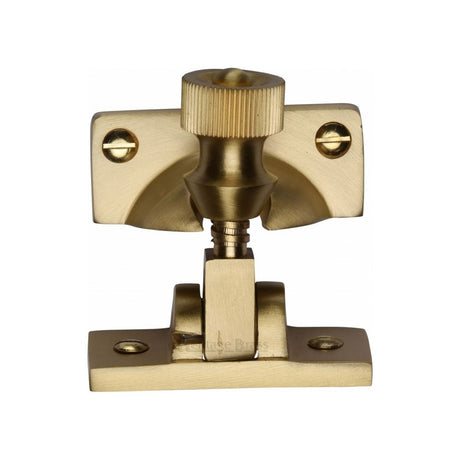 This is an image of a Heritage Brass - Brighton Sash Fastener Satin Brass Finish, v2055-sb that is available to order from Trade Door Handles in Kendal.