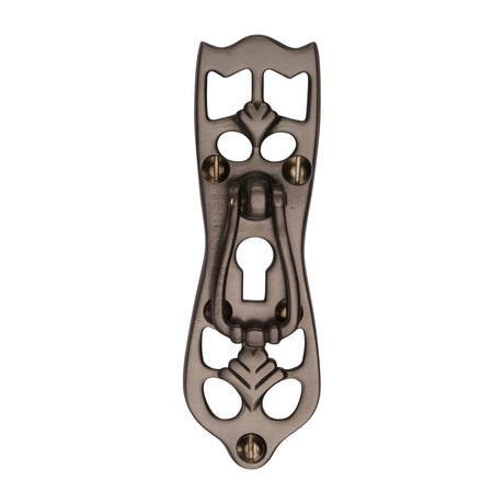 This is an image of a Heritage Brass - Cabinet Pull Ornate Design Matt Bronze Finish, v5023-mb that is available to order from Trade Door Handles in Kendal.