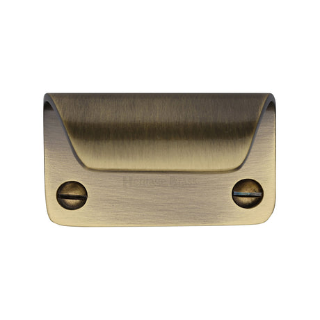 This is an image of a Heritage Brass - Sash Lift 65mm Antique Brass finish, v7116-65-at that is available to order from Trade Door Handles in Kendal.