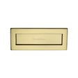 This is an image of a Heritage Brass - Letterplate 10" x 4" Unlacquered Brass finish, v850-254-101-ulb that is available to order from Trade Door Handles in Kendal.