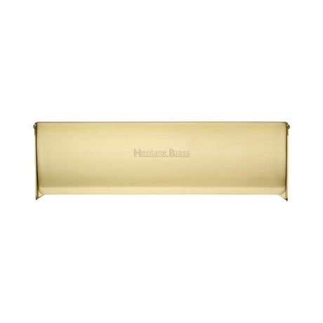 This is an image of a Heritage Brass - Interior Letterflap 11" x 3 3/4"Satin Brass Finish, v860-280-sb that is available to order from Trade Door Handles in Kendal.