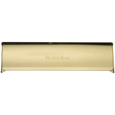 This is an image of a Heritage Brass - Interior Letterflap 15 3/4 x 4 Polished Brass finish, v860-403-pb that is available to order from Trade Door Handles in Kendal.