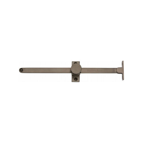 This is an image of a Heritage Brass - Casement Stay Sliding Design 10" Antique Brass Finish, v991-10-at that is available to order from Trade Door Handles in Kendal.