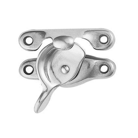 This is an image of a Carlisle Brass - Fitch Pattern Sash Fastener - Polished Chrome that is availble to order from Trade Door Handles in Kendal.
