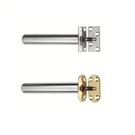 This is an image of a Carlisle Brass - Concealed Chain Spring Door Closer - Satin Chrome that is availble to order from Trade Door Handles in Kendal.
