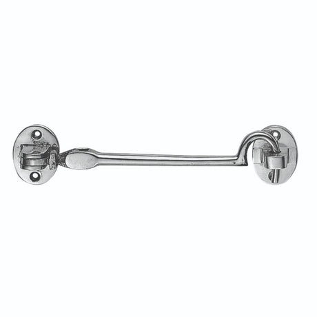 This is an image of a Carlisle Brass - Silent Pattern Cabin Hook - Polished Chrome that is availble to order from Trade Door Handles in Kendal.