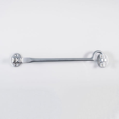 This is an image of a Carlisle Brass - Silent Pattern Cabin Hook - Satin Chrome that is availble to order from Trade Door Handles in Kendal.