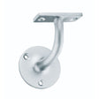 This is an image of a Carlisle Brass - Heavyweight Handrail Bracket - Satin Chrome that is availble to order from Trade Door Handles in Kendal.