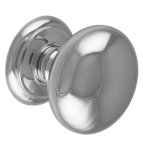This is an image of a Carlisle Brass - Large Centre Door Knob - Polished Chrome that is availble to order from Trade Door Handles in Kendal.