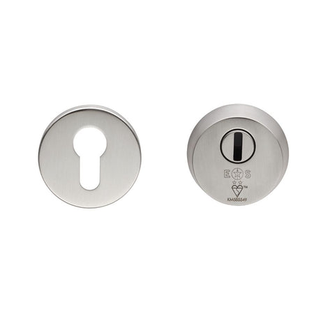 This is an image of a Eurospec - 2 Star Security Escutcheon Set that is availble to order from Trade Door Handles in Kendal.