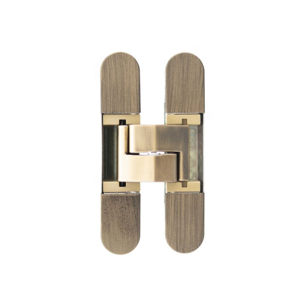 AGB Hinges Matt Antique Brass / Concealed Hinges / 4" x (102mm) AGB Eclipse Fire Rated Adjustable Concealed Hinge - Matt Antique Brass