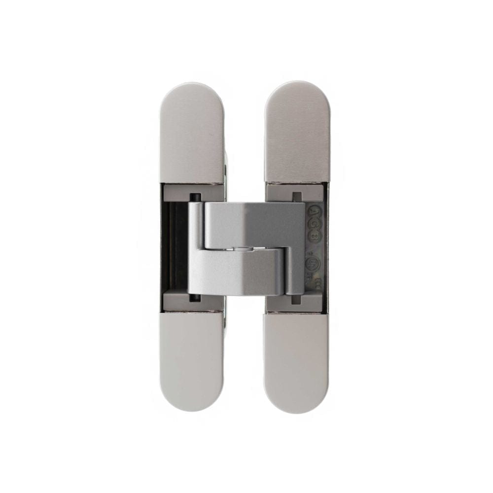 AGB Hinges Satin Chrome / Concealed Hinges / 4" x (102mm) AGB Eclipse Fire Rated Adjustable Concealed Hinge - Satin Chrome