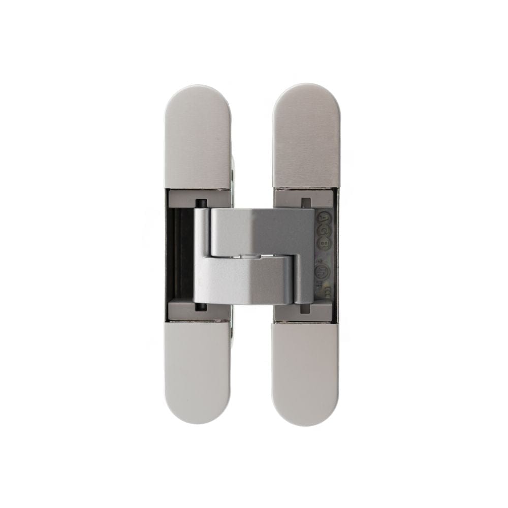 AGB Hinges Satin Chrome / Concealed Hinges / 4" x (102mm) AGB Eclipse Fire Rated Adjustable Concealed Hinge - Satin Chrome