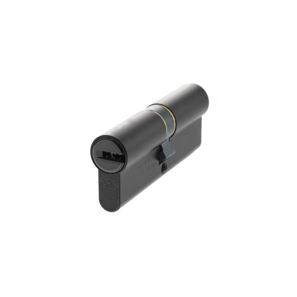 AGB Locks & Latches 40 x 40mm / Matt Black / Euro Double Cylinders AGB Euro Profile 15 Pin Double Cylinder 40-40mm (80mm) - Matt Black