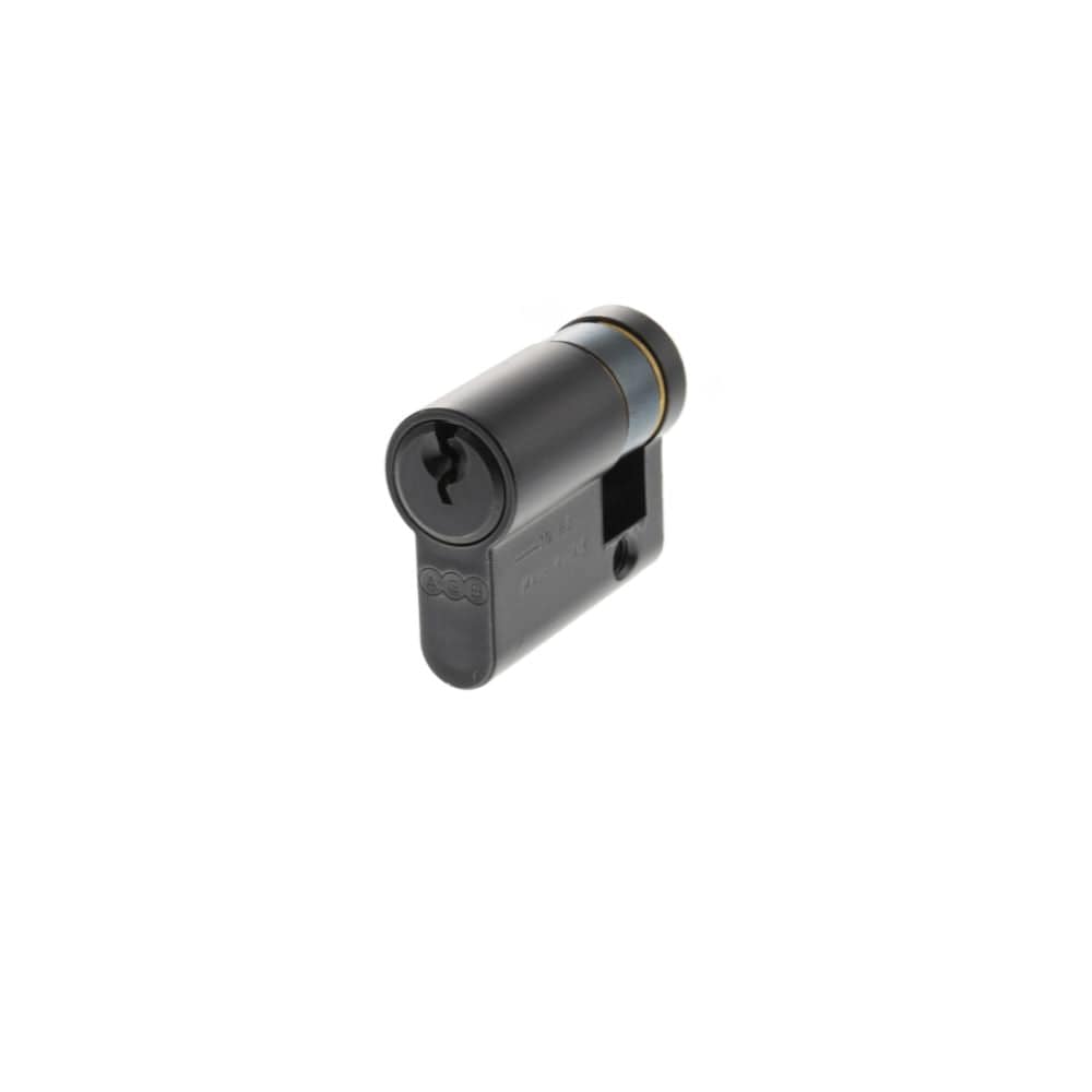 AGB Locks & Latches 30 x 10mm / Matt Black / Euro Cylinders Single AGB Euro Profile 5 Pin Single Cylinder 30-10mm (40mm) - Matt Black