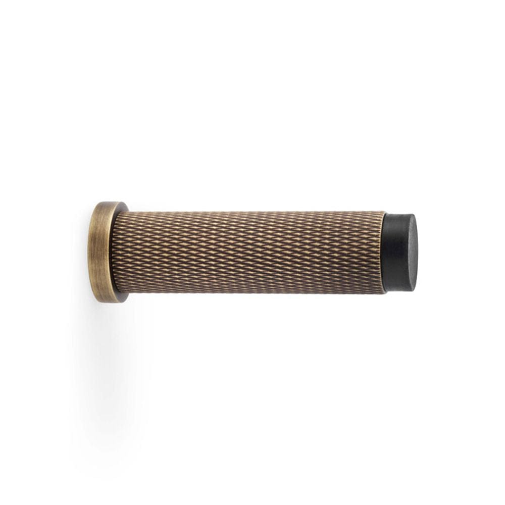 Alexander & Wilks Door Furniture Antique Brass / Projection Door Stop Alexander & Wilks Brunel Knurled Door Stop - Antique Brass