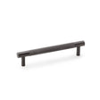 Alexander & Wilks Cabinet Hardware Dark Bronze PVD / Cabinet Pull Handles / 128mm Alexander & Wilks Brunel Knurled T-Bar Cupboard Handle - Dark Bronze PVD - Centres 128mm