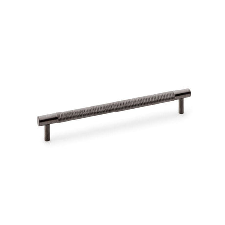 Alexander & Wilks Cabinet Hardware Dark Bronze PVD / Cabinet Pull Handles / 192mm Alexander & Wilks Brunel Knurled T-Bar Cupboard Handle - Dark Bronze PVD - Centres 192mm