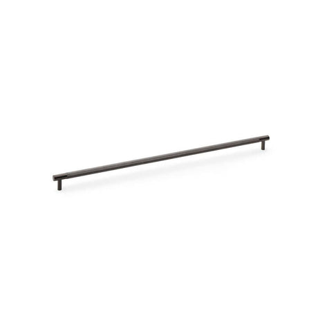 Alexander & Wilks Cabinet Hardware Dark Bronze PVD / Cabinet Pull Handles / 448mm Alexander & Wilks Brunel Knurled T-Bar Cupboard Handle - Dark Bronze PVD - Centres 448mm