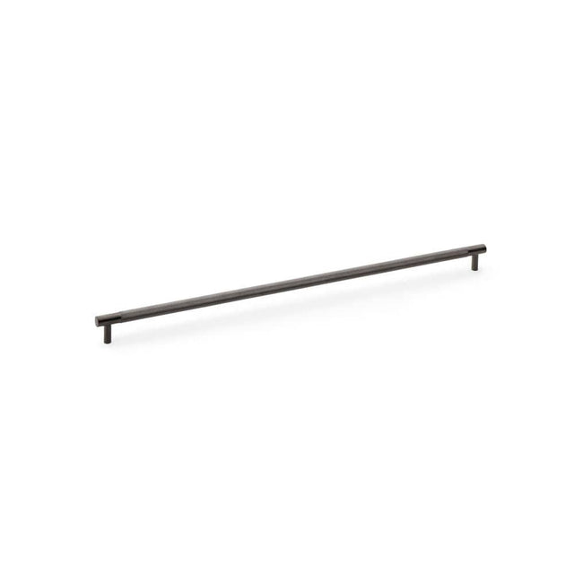 Alexander & Wilks Cabinet Hardware Dark Bronze PVD / Cabinet Pull Handles / 448mm Alexander & Wilks Brunel Knurled T-Bar Cupboard Handle - Dark Bronze PVD - Centres 448mm