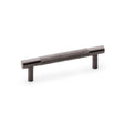 Alexander & Wilks Cabinet Hardware Dark Bronze PVD / Cabinet Pull Handles / 96mm Alexander & Wilks Brunel Knurled T-Bar Cupboard Handle - Dark Bronze PVD - Centres 96mm