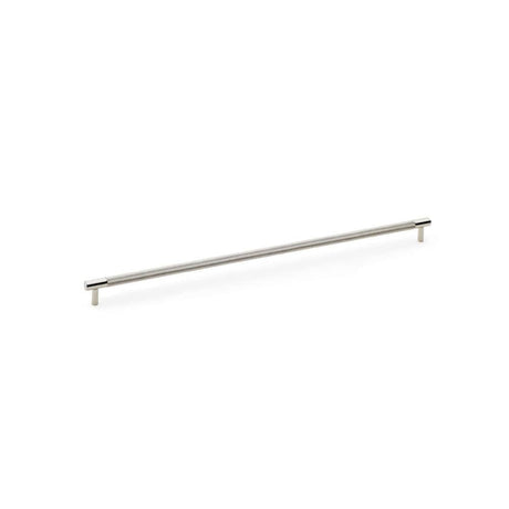 Alexander & Wilks Cabinet Hardware Polished Nickel / Cabinet Pull Handles / 448mm Alexander & Wilks Brunel Knurled T-Bar Cupboard Handle - Polished Nickel - Centres 448mm