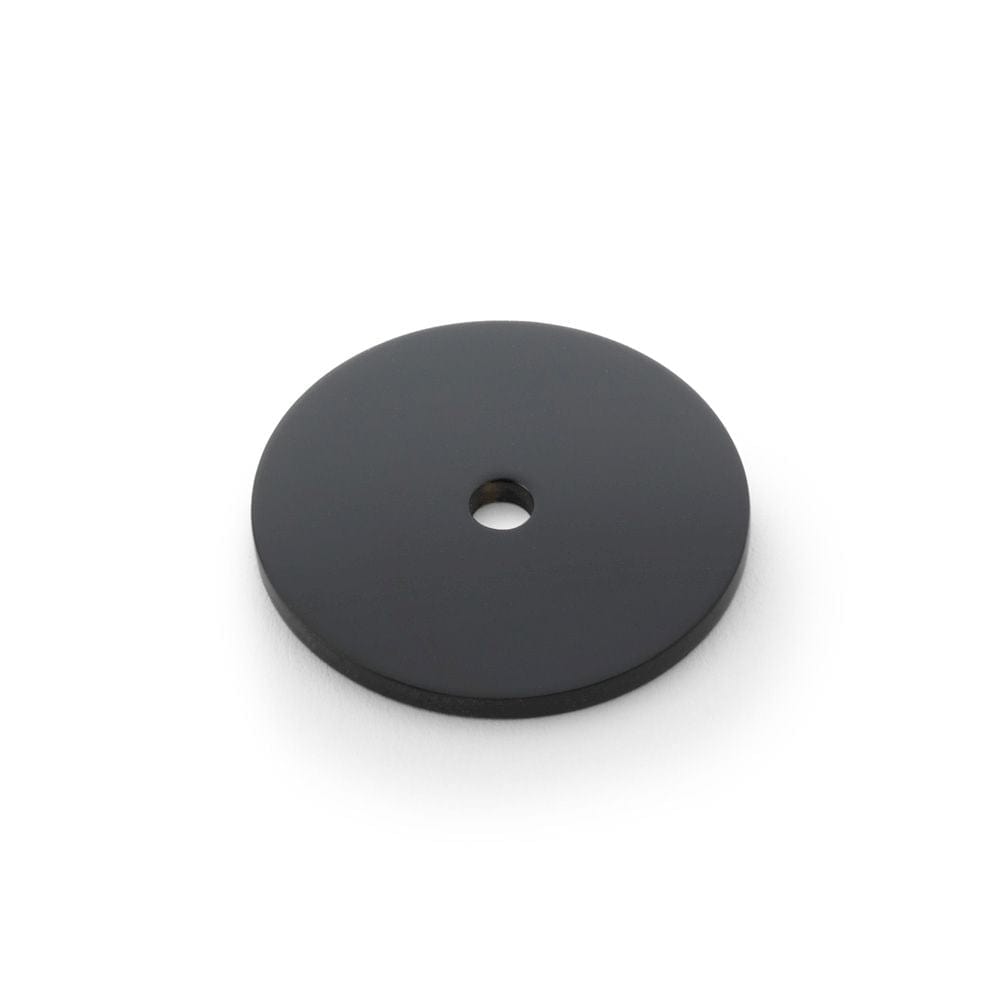 Alexander & Wilks Cabinet Hardware Black / Cabinet Knob/Pull Backplates Alexander & Wilks Circular Backplate - Black - Diameter 35mm